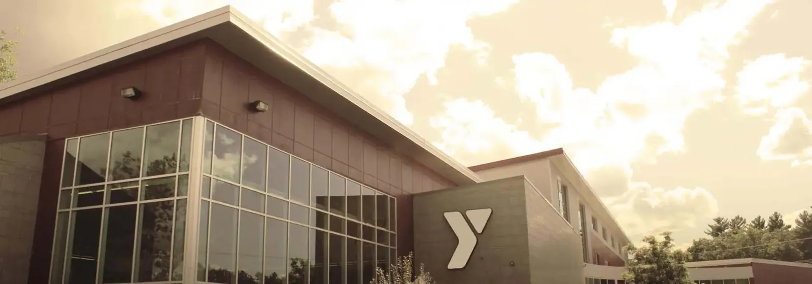 Outside of the Nashua YMCA on Stadium Drive