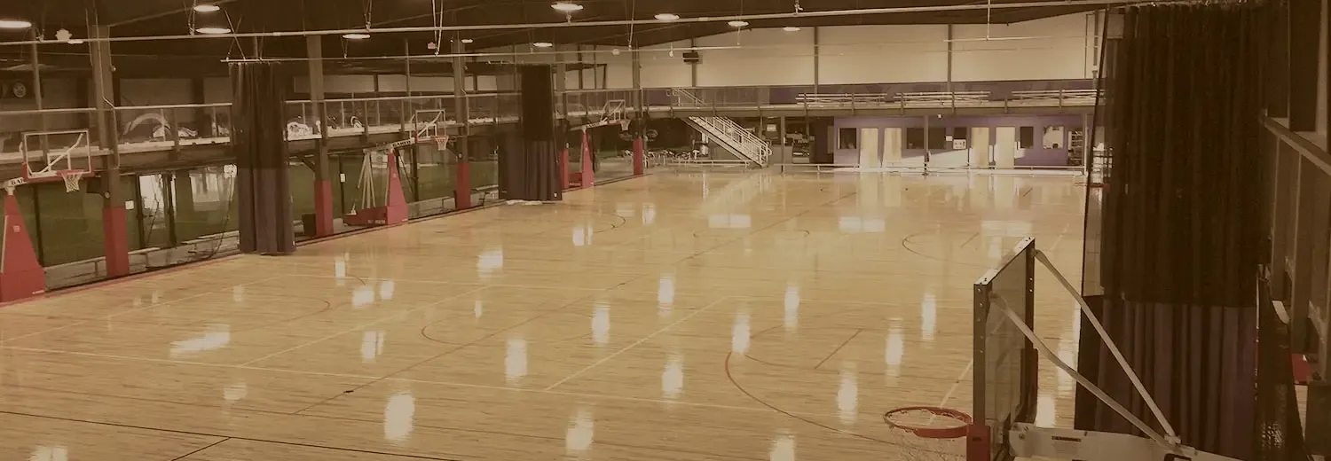 Indoor turf field at the Westwood Park YMCA